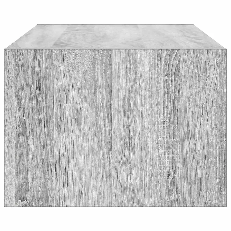 Meuble TV avec lumières LED sonoma gris 100X35,5x25 cm - 8