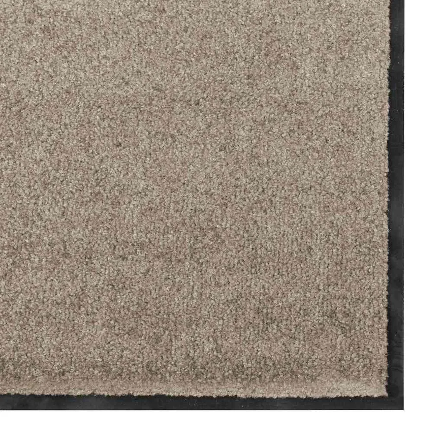 Tapis d'entrée Beige et Noir 90 x 150 cm 100% Polyamide - 4