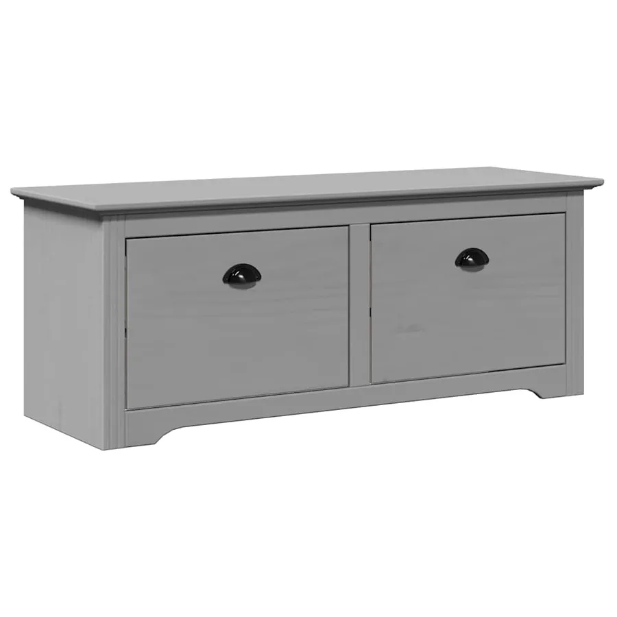 Banc de couloir BODO gris 114x40x45 cm - 2