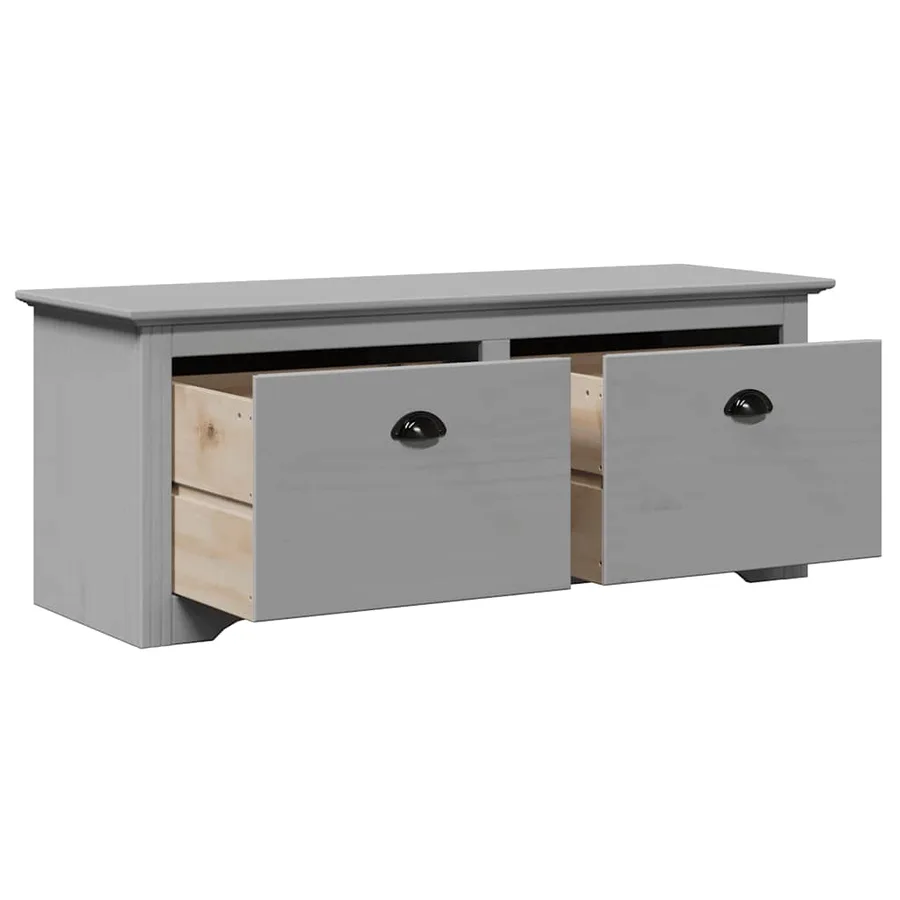 Banc de couloir BODO gris 114x40x45 cm - 5