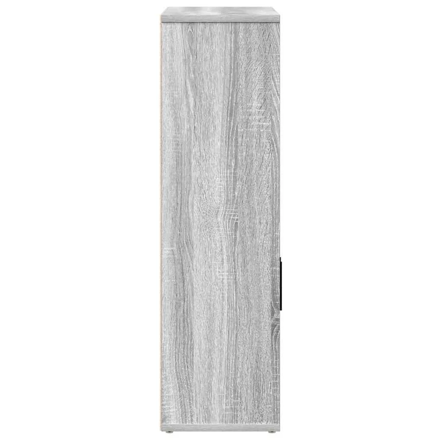 Bibliothèque sonoma gris 60x24x85 cm bois d'ingénierie - 6