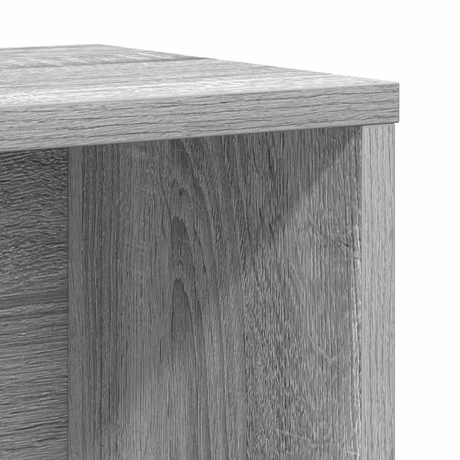 Bibliothèque sonoma gris 60x24x85 cm bois d'ingénierie - 8
