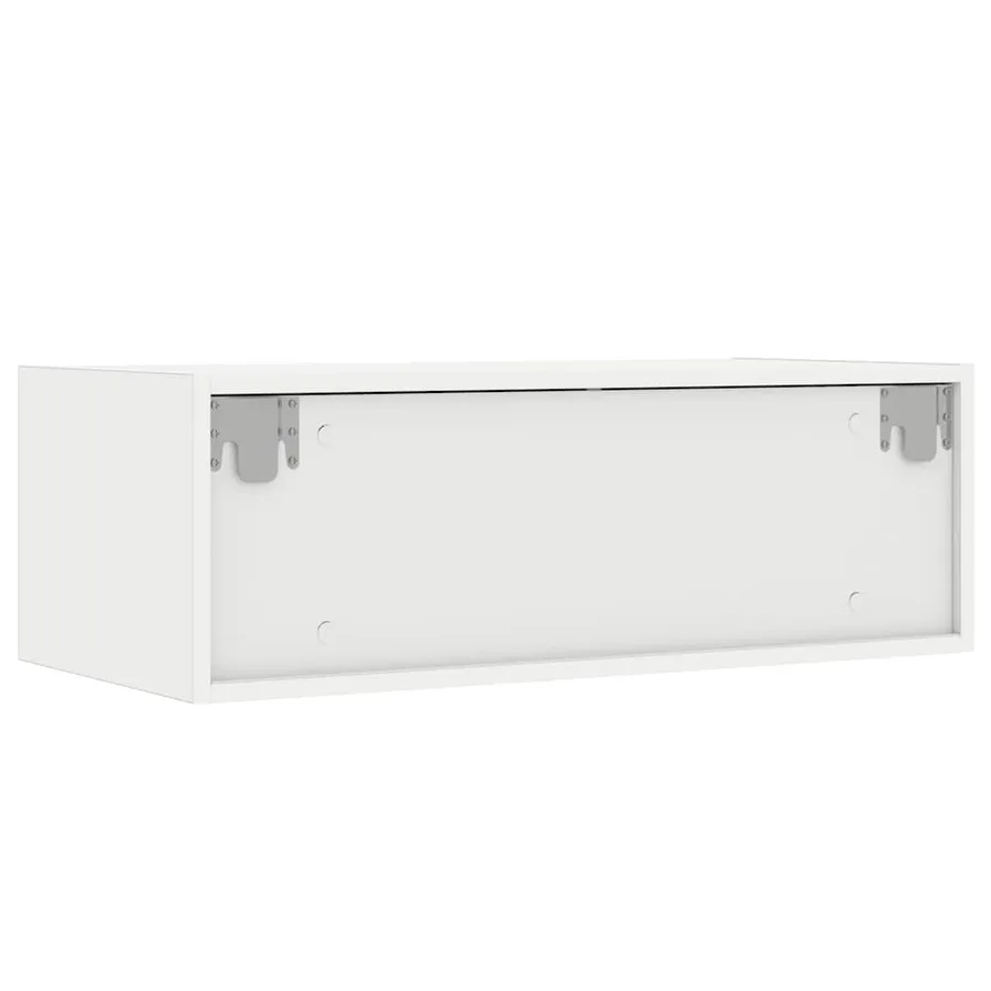 Meuble TV avec lumières LED blanc 75x35,5x25 cm - 9