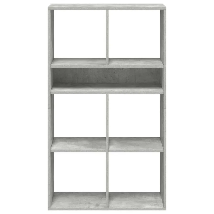 Bibliothèque gris béton 66x31x112 cm bois d'ingénierie - 4