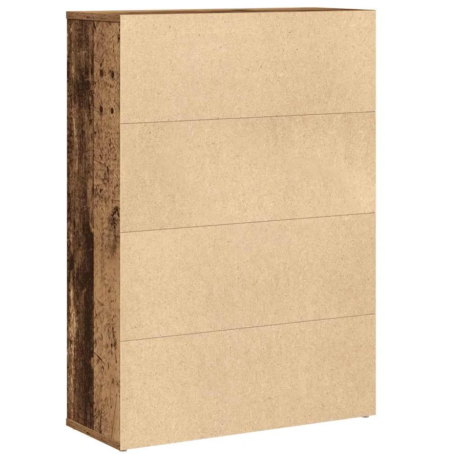 Bibliothèque vieux bois 60x24x85 cm bois d'ingénierie - 7