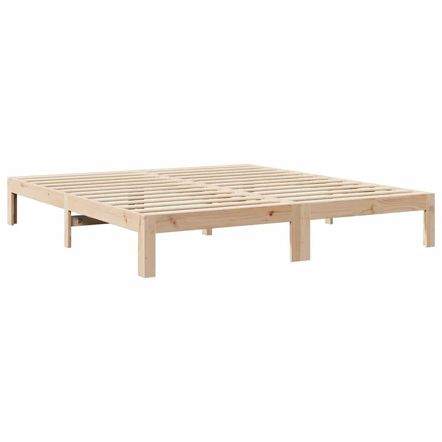 Cadre de lit sans matelas 180x200 cm bois massif de pin - 3