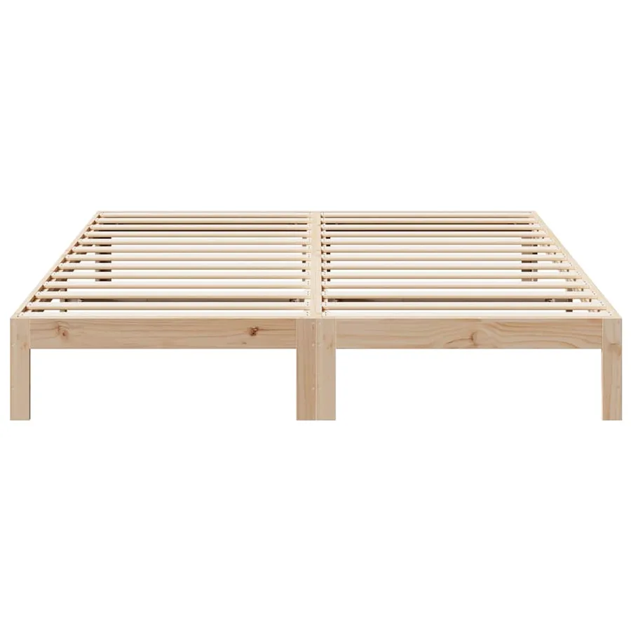 Cadre de lit sans matelas 180x200 cm bois massif de pin - 5