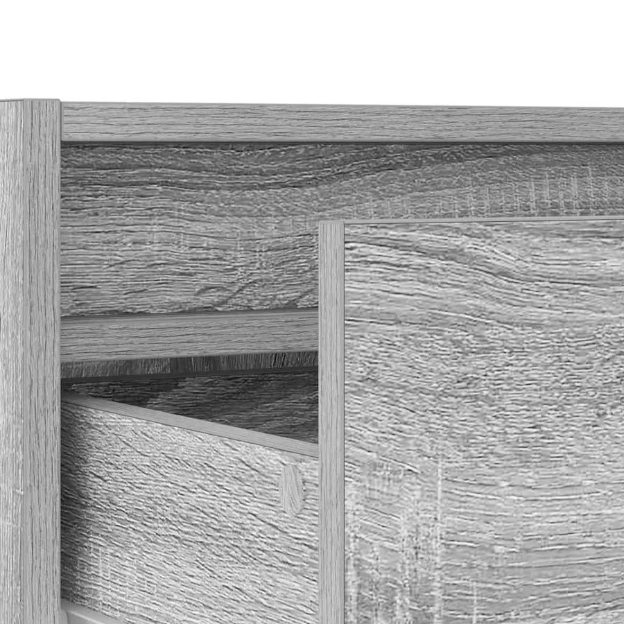 Meuble TV avec lumières LED sonoma gris 75x35,5x25 cm - 11