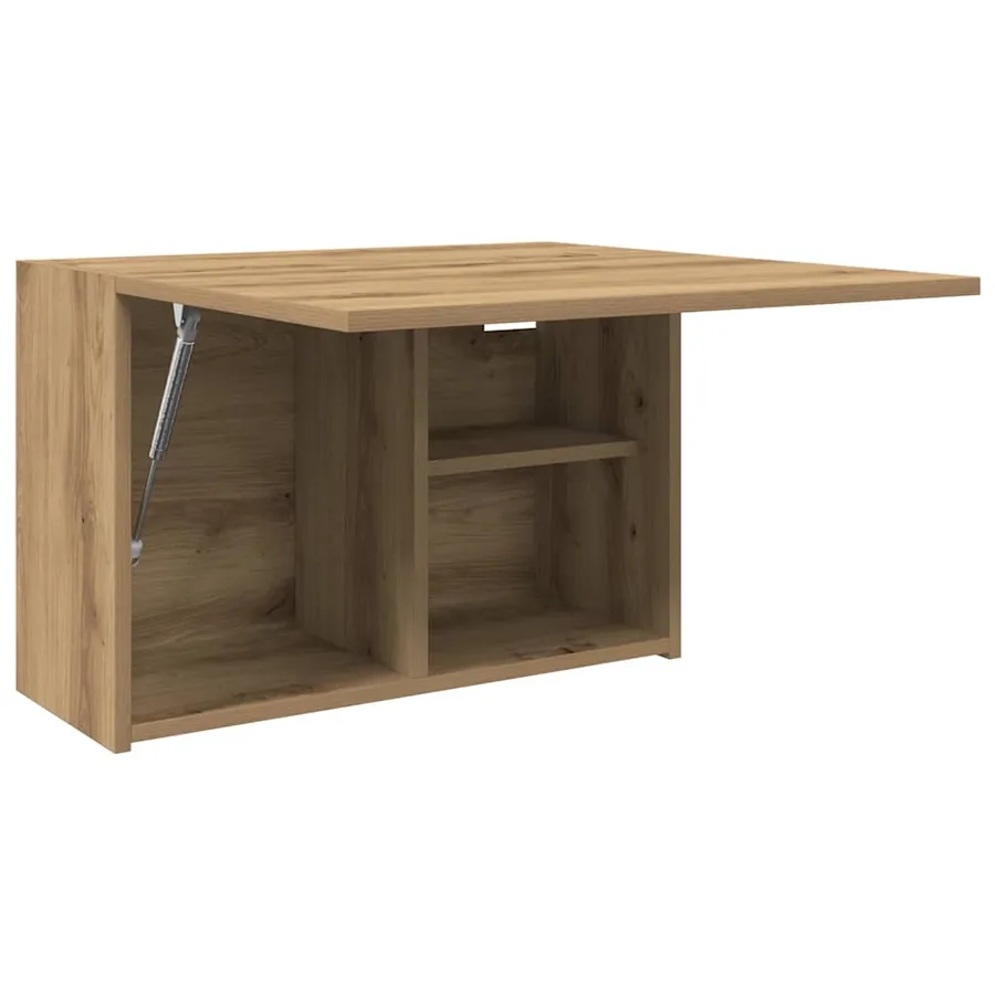 Armoire murale de bain chêne artisanal bois d'ingénierie - 5