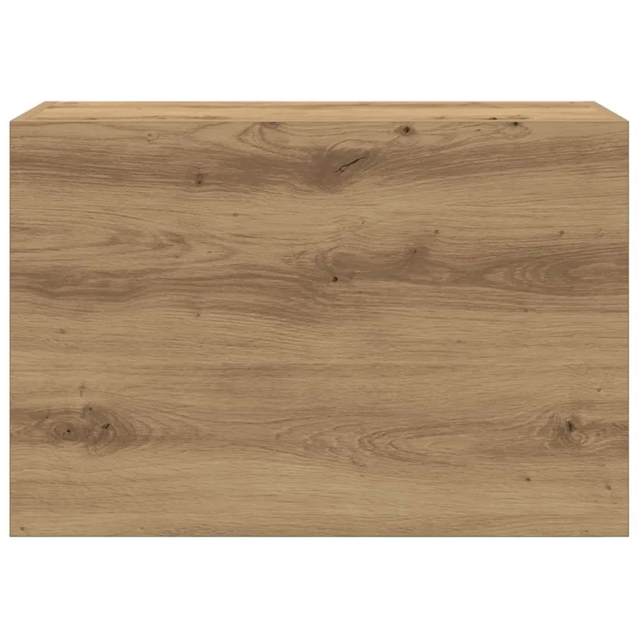 Armoire murale de bain chêne artisanal bois d'ingénierie - 6