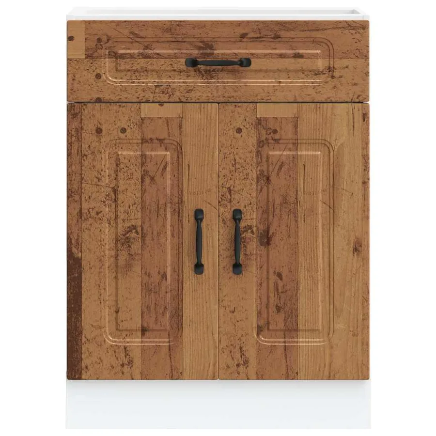 Armoire de cuisine Kalmar vieux bois bois d'ingénierie - 4