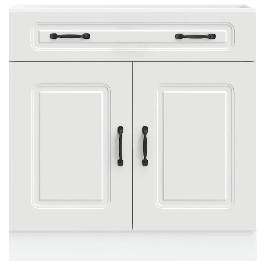 Armoire de cuisine Kalmar blanc bois d'ingénierie - 4