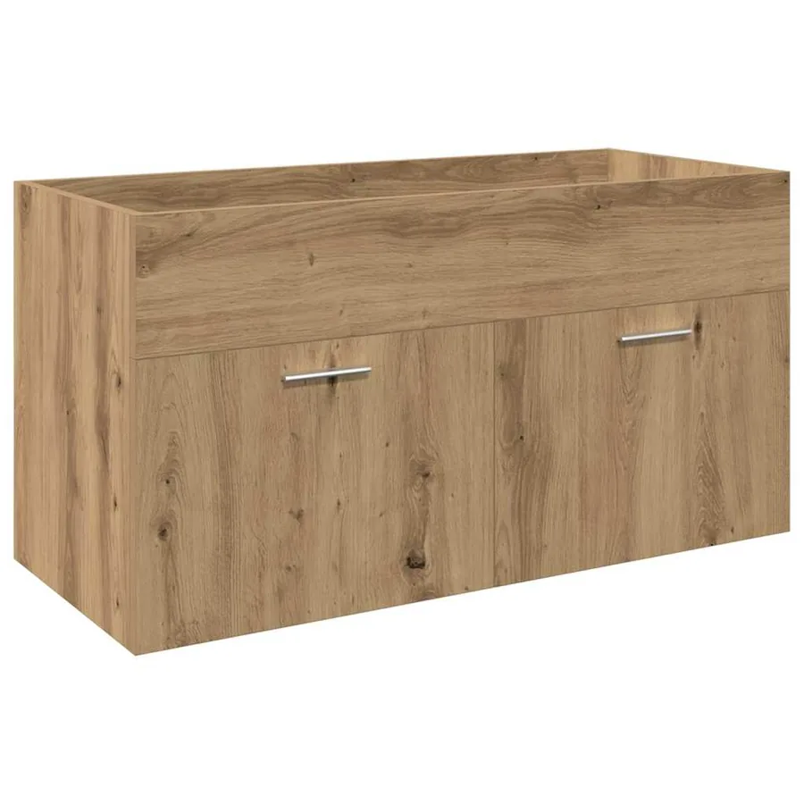 Ensemble de meubles salle de bain 3 pcs bois d'ingénierie - 5