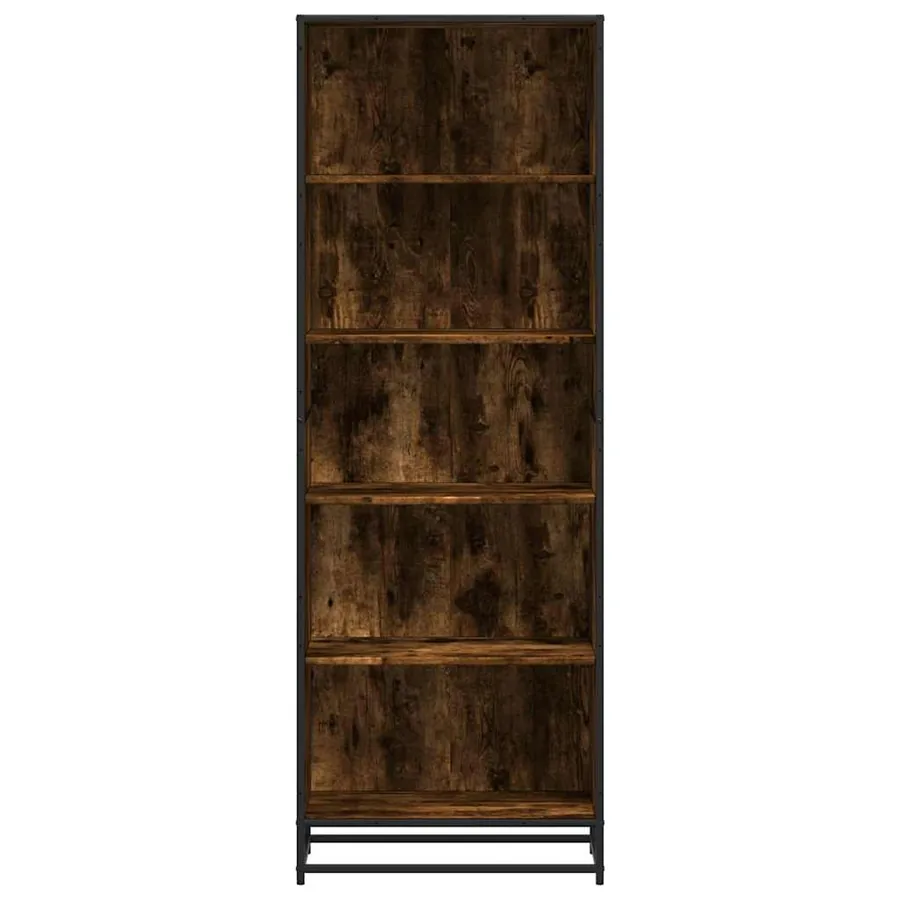Bibliothèque chêne fumé 60x35x170,5 cm bois d'ingénierie - 4