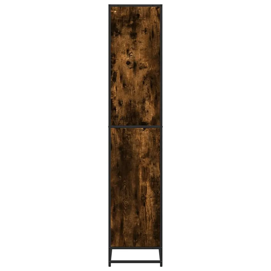 Bibliothèque chêne fumé 60x35x170,5 cm bois d'ingénierie - 5