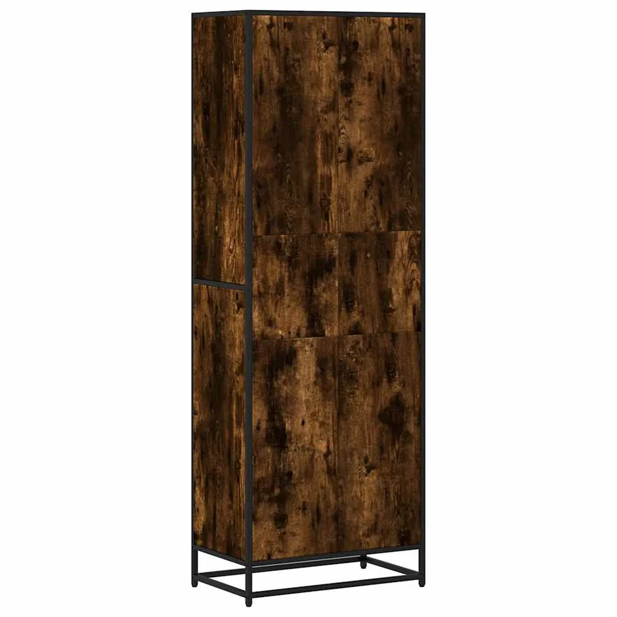 Bibliothèque chêne fumé 60x35x170,5 cm bois d'ingénierie - 6