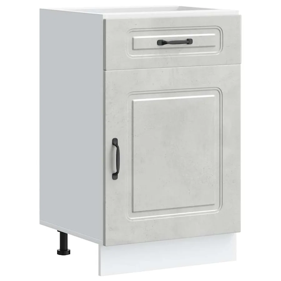 Armoire de cuisine Kalmar gris béton bois d'ingénierie - 2