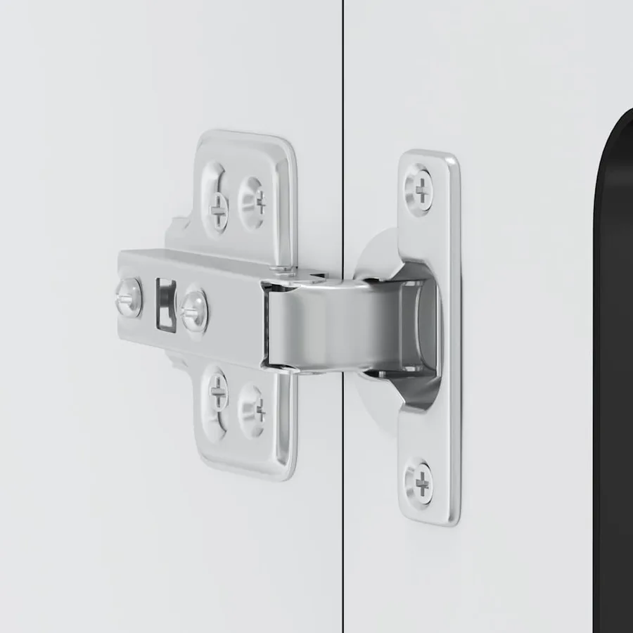 Armoire murale de cuisine avec porte en verre Kalmar noir - 10