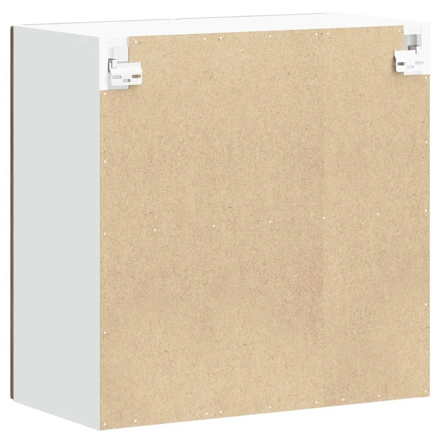 Armoire murale de cuisine avec porte vitrée "Lucca" Chêne fumé Bois d'ingénierie - 9