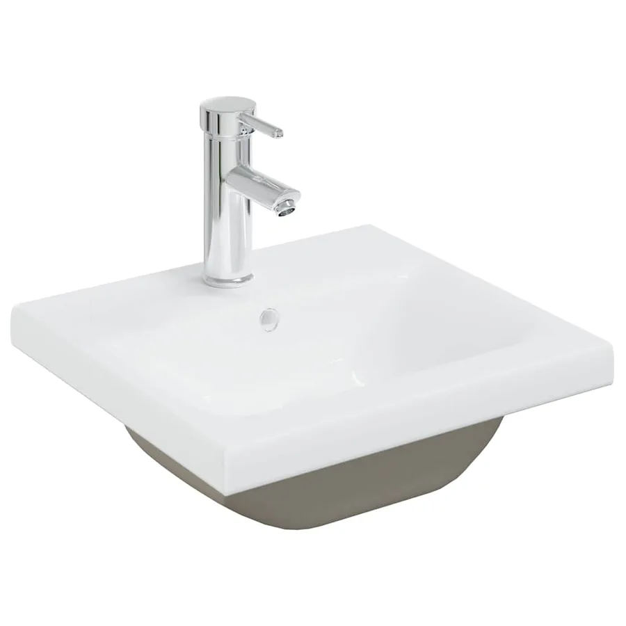 Armoire lavabo de salle de bain avec bassin intégré et robinet - 5
