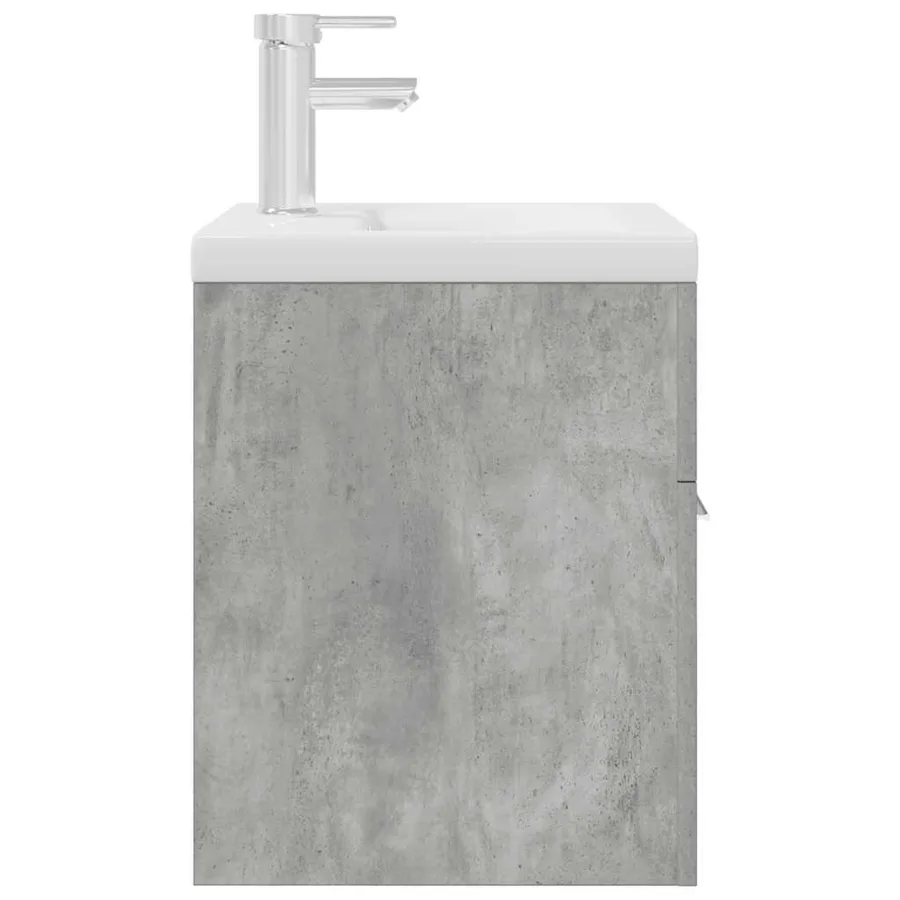 Armoire lavabo de salle de bain avec bassin intégré et robinet - 6