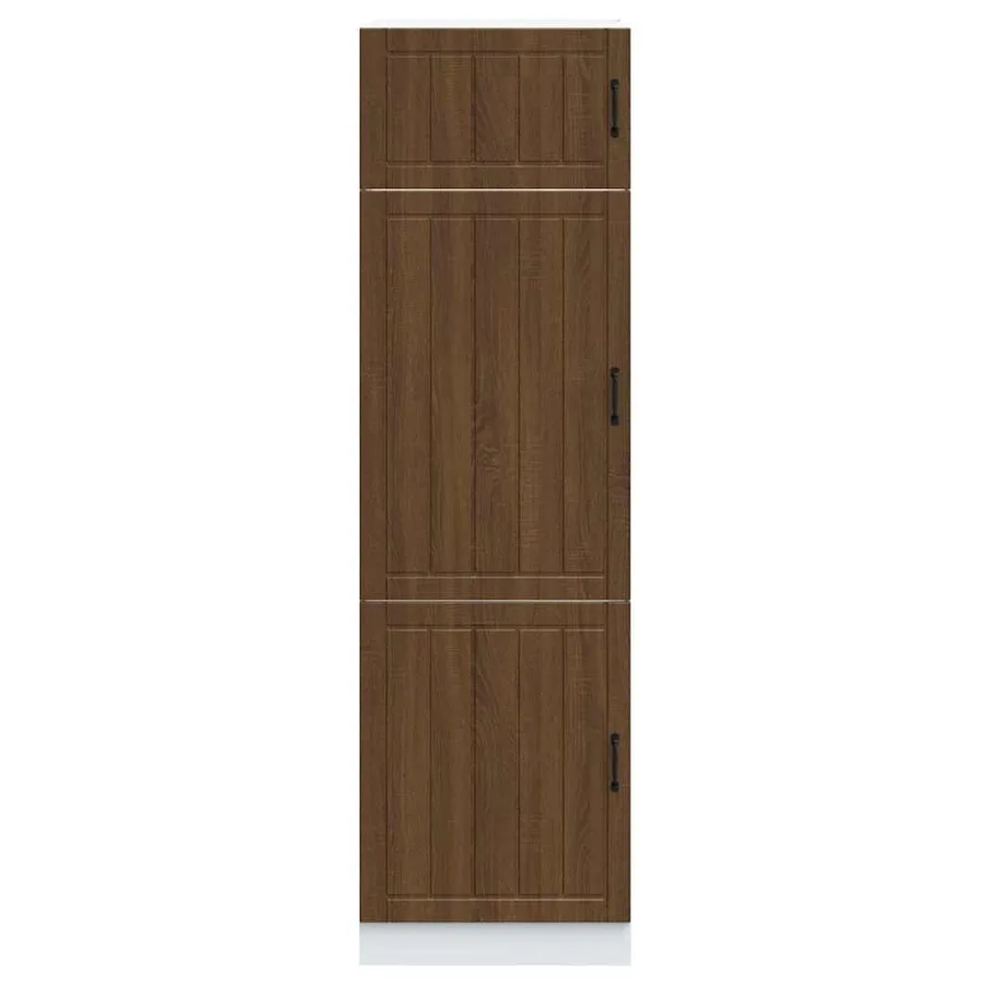 Armoire de cuisine Lucca chêne marron bois d'ingénierie - 3