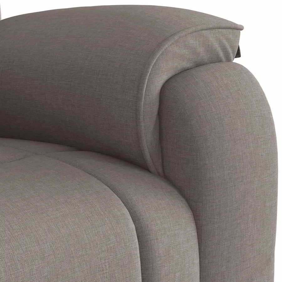 Fauteuil de massage inclinable Taupe Tissu - 9
