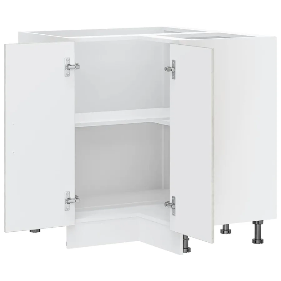 Armoire d'angle de cuisine Lucca gris béton bois d'ingénierie - 6