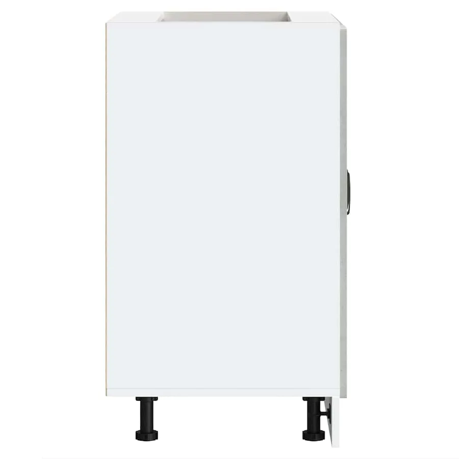 Meuble bas pour évier Kalmar gris béton bois d'ingénierie - 6