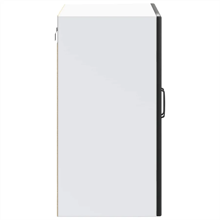 Armoire murale de cuisine avec porte en verre Lucca noir - 8