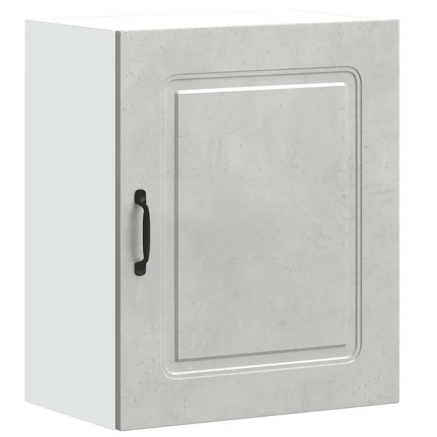 Armoire murale de cuisine Kalmar en bois d'ingénierie gris béton - 2