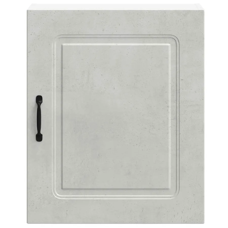Armoire murale de cuisine Kalmar en bois d'ingénierie gris béton - 5