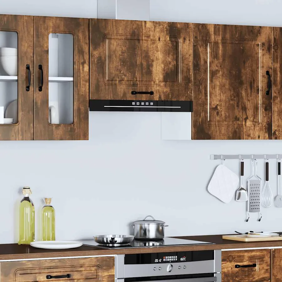 Armoire murale de cuisine Kalmar chêne fumé bois d'ingénierie - 4