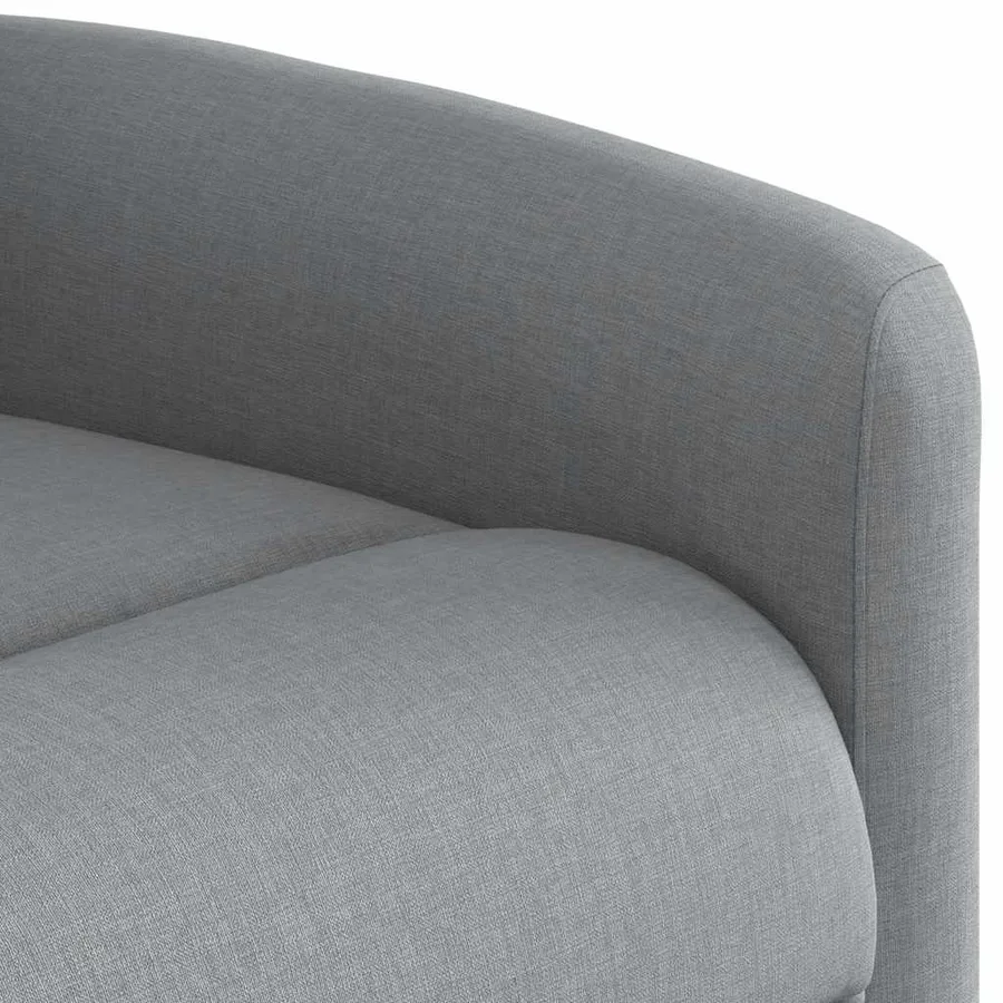 Fauteuil de massage inclinable Gris clair Tissu - 9