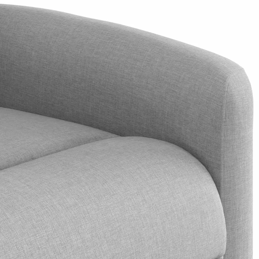 Fauteuil inclinable de massage électrique gris nuage tissu - 12