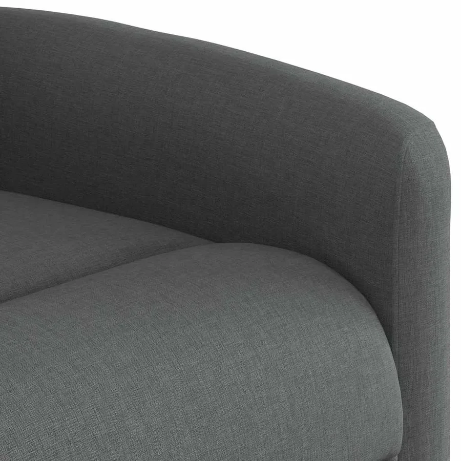 Fauteuil inclinable de massage électrique Gris foncé Tissu - 12