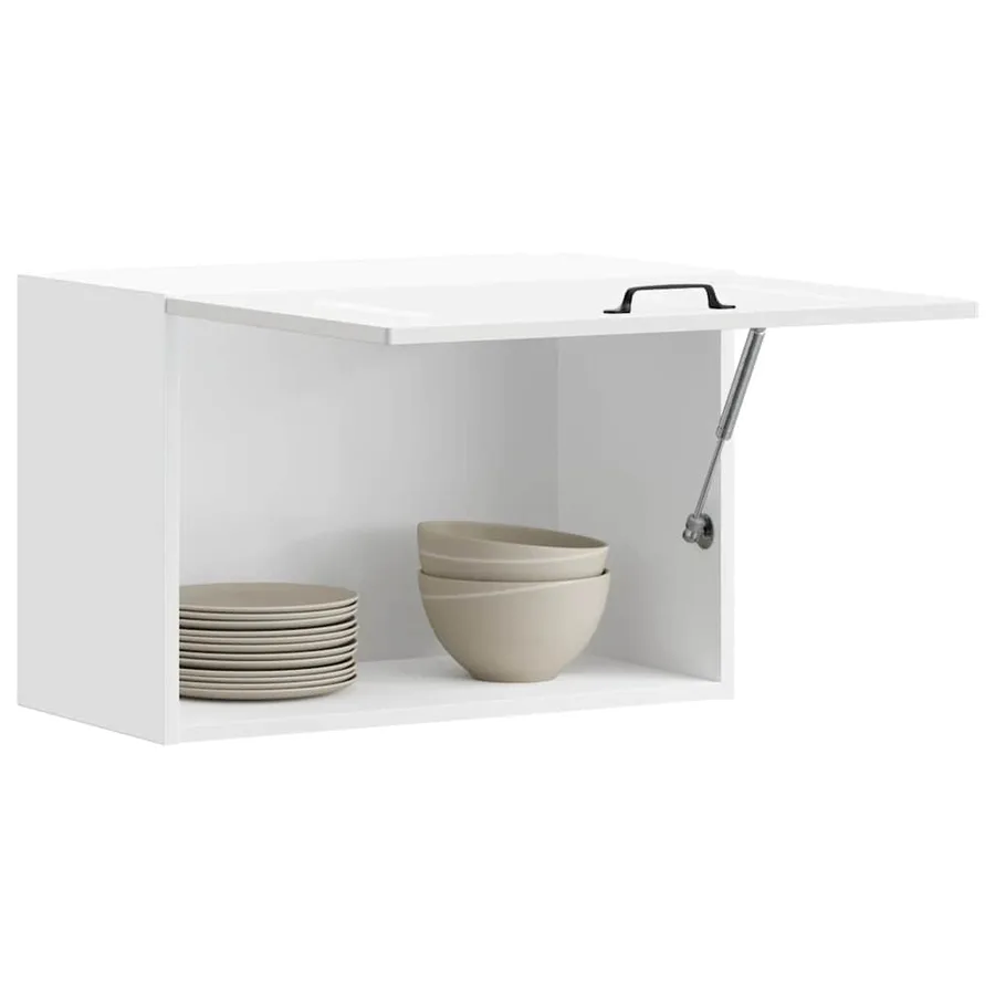 Armoire murale de cuisine Kalmar blanc brillant bois ingénierie - 4