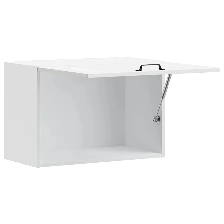 Armoire murale de cuisine Kalmar blanc brillant bois ingénierie - 5