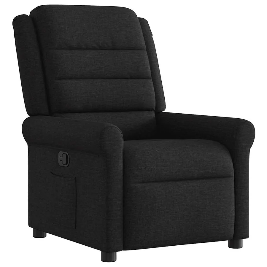 Fauteuil inclinable Noir Tissu - 2