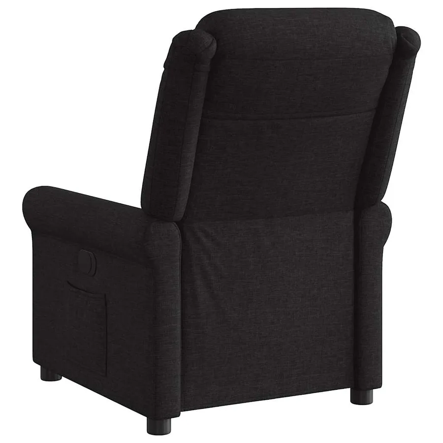 Fauteuil inclinable Noir Tissu - 5