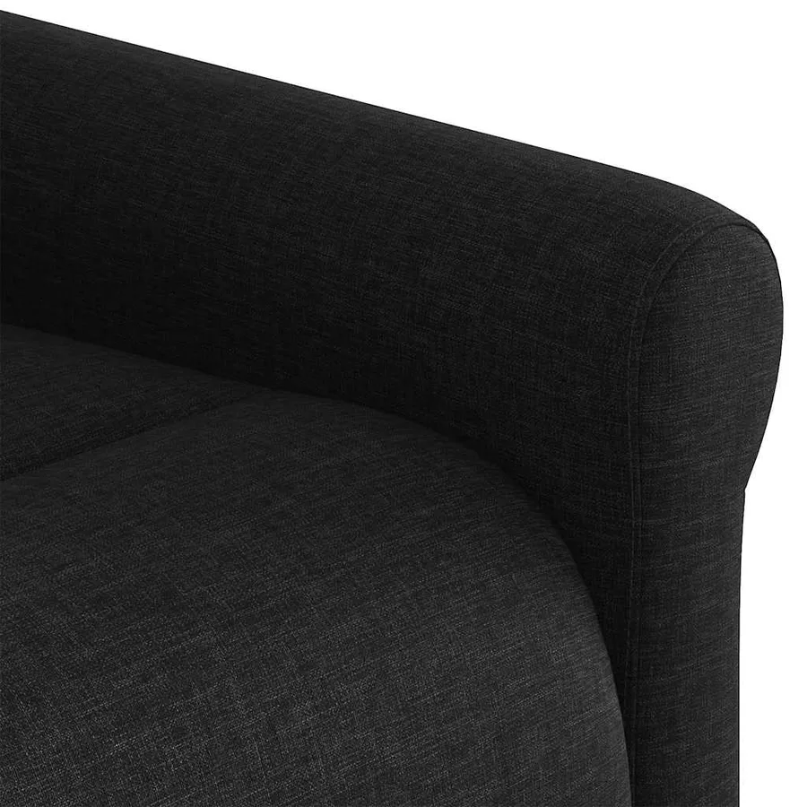 Fauteuil inclinable Noir Tissu - 8