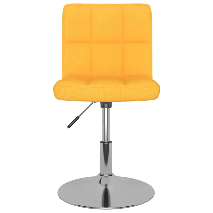 Chaises pivotantes à manger lot de 2 jaune tissu - 4