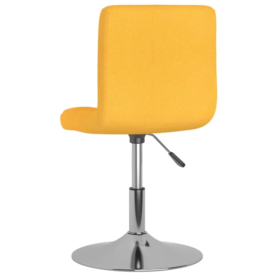 Chaises pivotantes à manger lot de 2 jaune tissu - 6