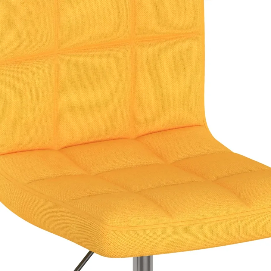 Chaises pivotantes à manger lot de 2 jaune tissu - 8