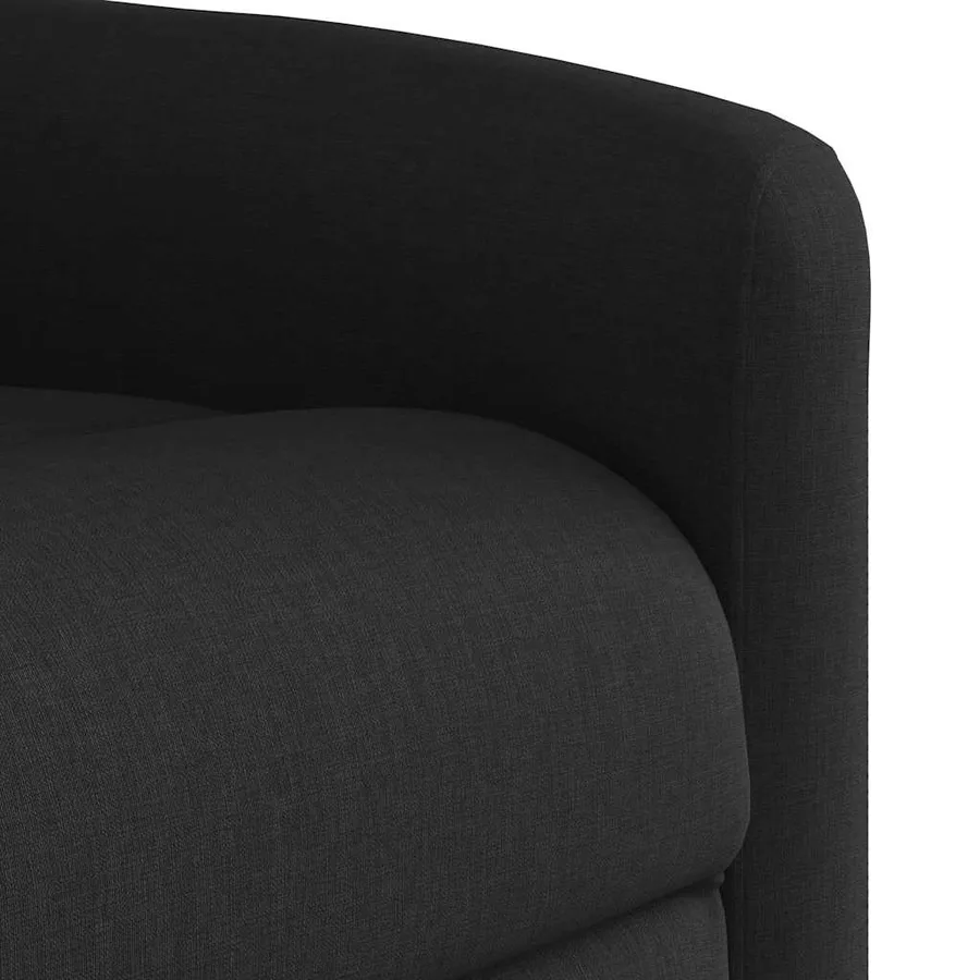 Fauteuil inclinable de massage électrique Noir Tissu - 12