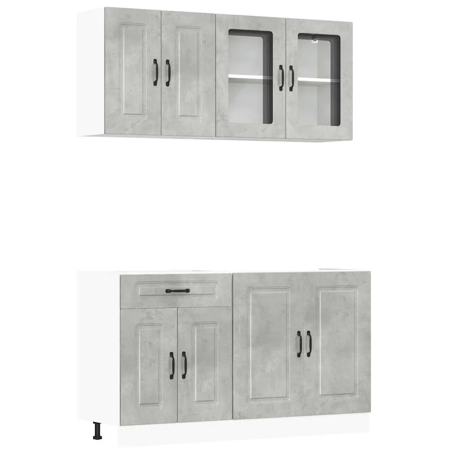 Ensemble d'armoires de cuisine 4 pcs Kalmar bois d'ingénierie - 2