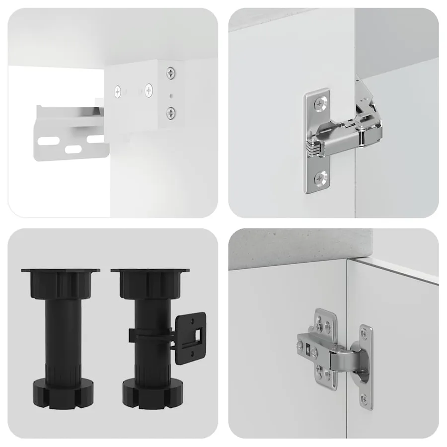 Ensemble d'armoires de cuisine 4 pcs Kalmar bois d'ingénierie - 6