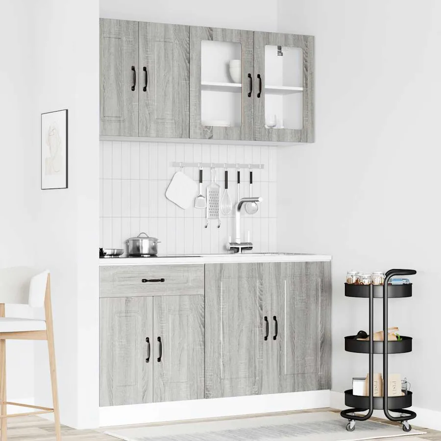 Ensemble d'armoires de cuisine 4 pcs Kalmar bois d'ingénierie - 3