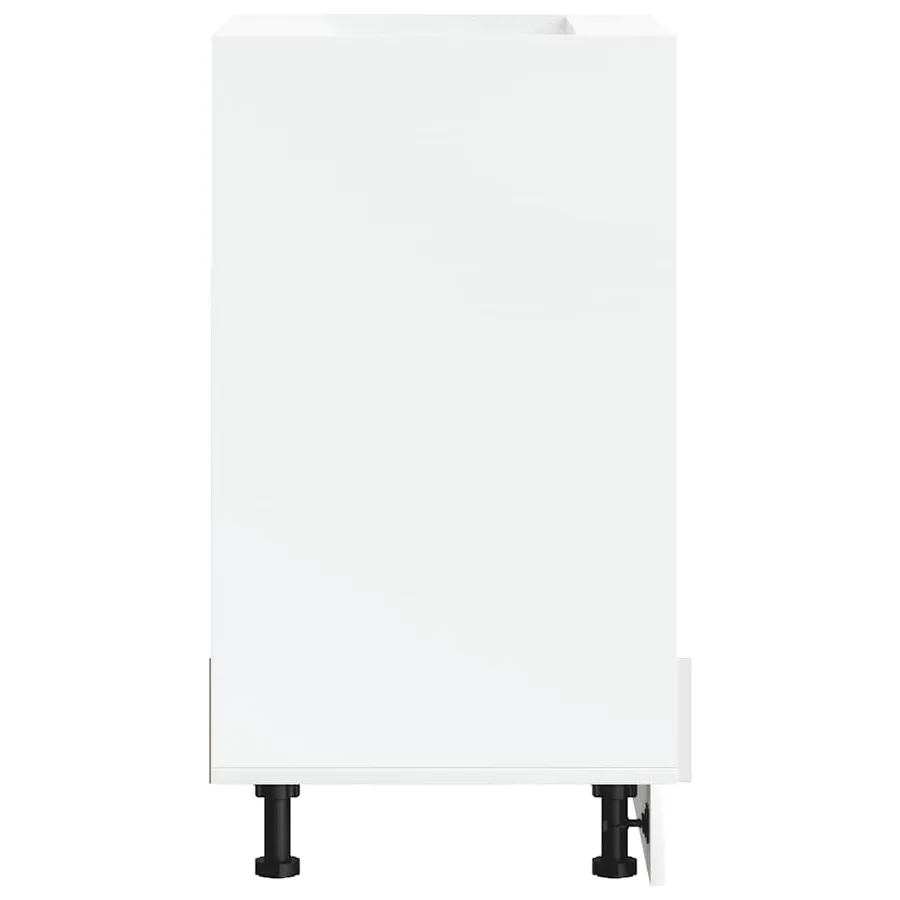 Armoire à four Kalmar blanc brillant bois d'ingénierie - 4