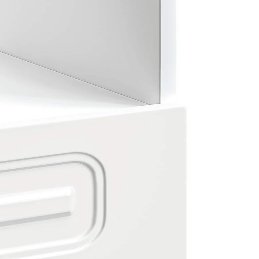 Armoire à four Kalmar blanc brillant bois d'ingénierie - 7